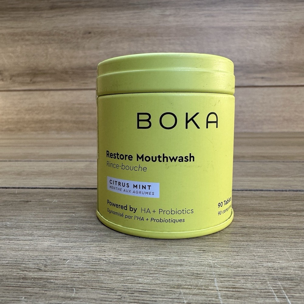 Boka Restore Mouthwash Tablets - Citrus Mint 90 Tablets Hydroxyapatite Probiotic